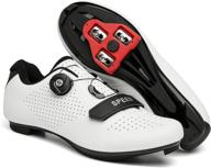 🚴 premium unisex road bike cycling shoes with rotating buckle for quick lock cleat – ideal for peloton, spd & lock arc delta indoor racing bikes logo