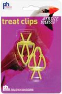 🐦 enhanced prevue pet toy: 2-piece treat clips for birds - optimal bird toy for interactive play and snacking logo