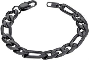 img 4 attached to PROSTEEL Figaro Bracelet Gothic Jewelry