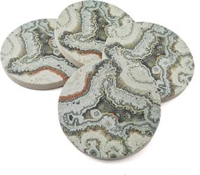 img 3 attached to 🌾 Thirstystone Beauty Sandstone Coasters - No Frills