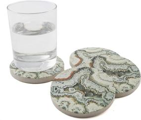 img 1 attached to 🌾 Thirstystone Beauty Sandstone Coasters - No Frills