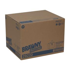 img 3 attached to 🧻 Brawny Professional P100 Disposable Cleaning Towel by GP PRO, 29222, Light Duty, Tall Box, Brown, 20 Boxes - 148 Count