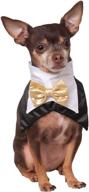 🐶 stylish pet accessory: rubie's bowtie and tuxedo look pet bandana логотип