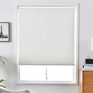 🪟 enhance your window décor with allbright cordless spring system roller shades with uv protection and thermal insulation - white, 24''w x 72''h logo