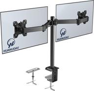 🖥️ double monitor stand - securely mount two 13-27 inch lcd screens for a more productive workstation - holds up to 17.6lbs each! logo