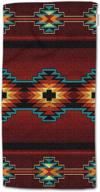 🌵 hgod designs southwest chevron hand towels: soft, native american-inspired towels for bathroom, kitchen, yoga, gym, and decorative use - 15"x30 logo