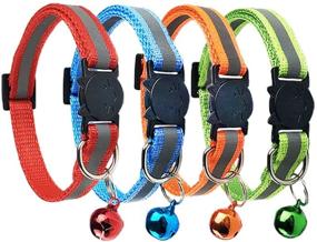 img 4 attached to Shop for D-BUY Cat Collars: Bell Cat Collars, Breakaway & Reflective Options, Nylon Collars with Bells - Ideal for Cats & Puppies