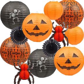 img 4 attached to UNIQOOO Halloween Lanterns Decorative Decoration