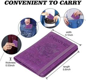 img 1 attached to 🛂 HERRIAT Passport Holder - Travel Men's Accessories for Wallets, Card Cases & Money Organizers with Blocking Feature