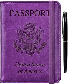 img 4 attached to 🛂 HERRIAT Passport Holder - Travel Men's Accessories for Wallets, Card Cases & Money Organizers with Blocking Feature