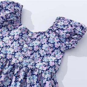 img 1 attached to 🌸 Charming Noomelfish Flower-printed Dresses for Girls' Clothing and Stylish Floral Dresses