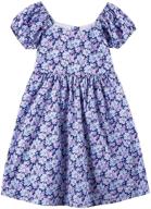 🌸 charming noomelfish flower-printed dresses for girls' clothing and stylish floral dresses logo