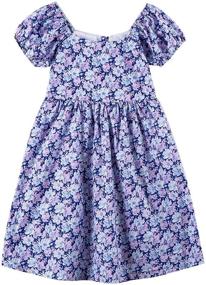 img 4 attached to 🌸 Charming Noomelfish Flower-printed Dresses for Girls' Clothing and Stylish Floral Dresses