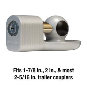 img 2 attached to 🔒 Trailer Hitch Lock: Master Lock 377KA, Universal Fit for Various Trailer Couplers - 1-7/8 in., 2 in., and Most 2-5/16 in.