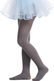 img 1 attached to Frola Opaque Microfiber Ballet Tights: Premium Girls' Clothing for Socks & Tights