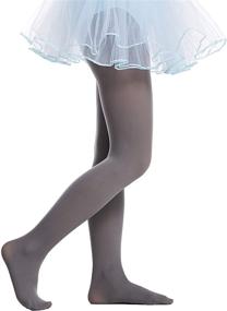 img 2 attached to Frola Opaque Microfiber Ballet Tights: Premium Girls' Clothing for Socks & Tights