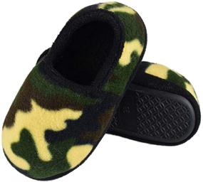 img 2 attached to 👦 Boys' Moccasin Slippers: Outdoor Anti-Skid Classic Shoes