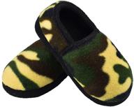 👦 boys' moccasin slippers: outdoor anti-skid classic shoes logo