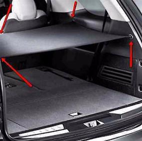 img 2 attached to 🚗 Maxx Express Trunk Security Cargo Area Shade Cover in Ebony for GMC Acadia, Buick Enclave, Chevy Traverse, and Saturn Outlook