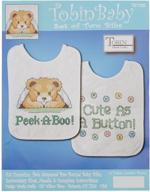 tobin t21720 under the covers stamped cross stitch kit, 8x10, set of 2 - bib pair logo