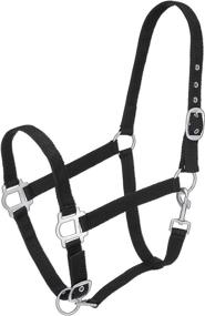 img 1 attached to 🐴 Tough 1 Nylon Halter with Satin Accents