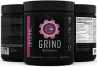 🏋️ grind - surgeon formulated pre workout energy with joint support & bcaa recovery (raspberry lemonade) powder (30 servings) - clean healthy energy & nootropic mix logo