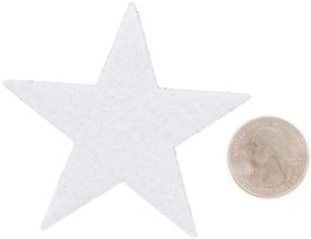 img 3 attached to 🌟 SEO-friendly 22-piece White 3 Inch Felt Star Stickers by Playfully Ever After