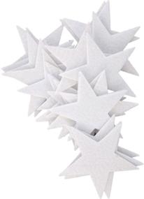 img 4 attached to 🌟 SEO-friendly 22-piece White 3 Inch Felt Star Stickers by Playfully Ever After