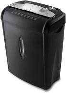 🔪 aurora au740xa 7-sheet crosscut paper and credit card shredder with basket, in black logo