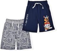 paw patrol boys' 2-pack drawstring shorts set by nickelodeon logo