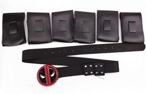 img 1 attached to 🗡️ Rulercosplay Deadpool Cosplay Belt and Sword Set - Men's Costume Accessories