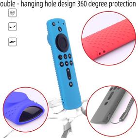 img 1 attached to Чехол для пульта дистанционного управления Fire Stick Remote, чехол из силикона для пульта дистанционного управления TV Firestick, чехол из силикона для пульта дистанционного управления телевизором, чехол из силикона для пульта дистанционного управления 4K, магнитный чехол из силикона для пульта дистанционного управления (синий).