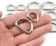 hpo premium welded d-rings | heavy duty silver metal rings | 2 sizes | strong & thick | 12 pack for dog collars, harnesses, diy crafts | rust proof logo