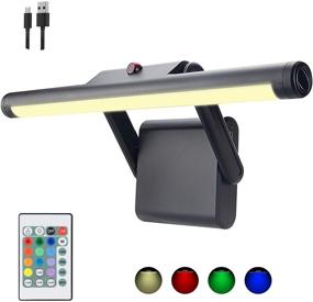 img 4 attached to LUXSWAY Rechargeable Picture Light: Wireless, Remote-controlled, 12 Colors Changing and Rotating Display Art Light for Dart Board Poster Gallery