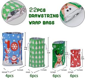 img 3 attached to 🎁 Assorted Christmas Drawstring Present Decorations for Enhanced SEO