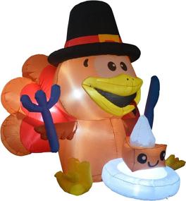 img 2 attached to GOOSH 5 Foot High Thanksgiving Inflatables Decoration