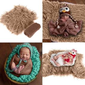 img 1 attached to Wallfire Blanket Newborn Photography Outfits