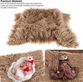 img 3 attached to Wallfire Blanket Newborn Photography Outfits