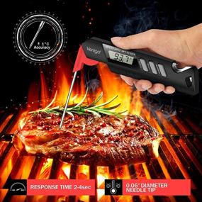 img 3 attached to 🔥 Venigo Waterproof Digital Meat and Food Thermometer – Perfect for Grilling, Cooking, Baking and More!