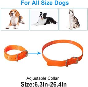 img 1 attached to 🐶 Waterproof Adjustable ETPET Dog Collar Belt for Shock Collar Receivers - Durable Replacement Strap for Barking Collar Fence - Pet TPU Collar Strap