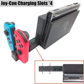 img 3 attached to 🔌 TOSTAR Mini Charger: Portable USB Charging Base for Joycon Switch - Small, Compact & Efficient Charging Solution for NS JoyCon Left and Right Small Handles