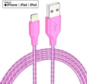 img 1 attached to 🔌 IDISON 5Цветов [5-шт 6Фт] iPhone Lightning Cable – Apple MFi Certified Fast Charging Cord для iPhone Charger, iPhone SE/Xs/XS Max/XR/X/8 Plus/7/6 Plus,iPad Pro Air2, и другие (серый/зеленый/розовый/синий/желтый)