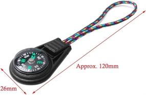 img 3 attached to 🧭 20-Piece Mini Survival Compass Zipper Pull Slider Set | Multi-Color Outdoor Camping Hiking Pocket Compass | Liquid Filled & Reliable | Emergency Survival Kits Watchband Paracord Bracelet Necklace Key Chain