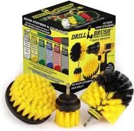 🔧 drill brush attachment set for rims, carpets, grout, and bathtub cleaning - power scrubber brush for drill logo