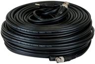 🔌 150ft rg59 siamese combo coaxial cable for hd-sdi, ahd, tvi, cvi cctv security cameras - bnc connector, 2.1mm power jack (black) logo