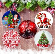 🎄 rockadex - dexcom g6 christmas theme adhesive patches: 5 pack with pre-cut design логотип