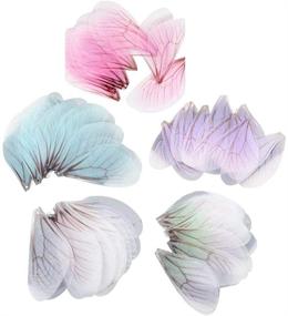 img 4 attached to Colorful Dragonfly Wing Charms: 50pcs for Women's Earrings & Pendants