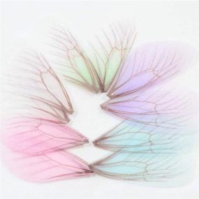 img 3 attached to Colorful Dragonfly Wing Charms: 50pcs for Women's Earrings & Pendants