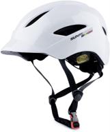 🚴 adult bicycle helmets with light for urban commute, adjustable size - ideal for men and women logo