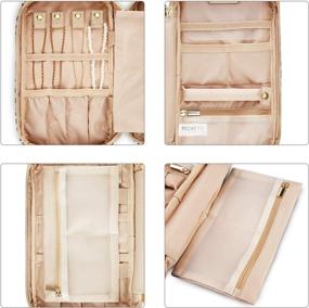img 2 attached to 👝 MIZATTO Travel Jewelry Organizer: Stylish Storage Bag for Necklaces, Earrings, Rings & Bracelets